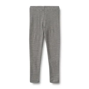 Uld leggings Agi - Navy Stripe - 128