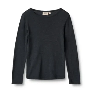 Uld t-shirt ls Alfie - Navy - 116