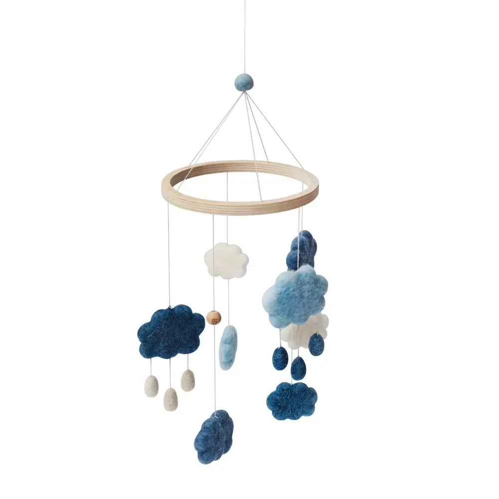 Uro i filt skyer - denim blue Uro i filt skyer - denim blue